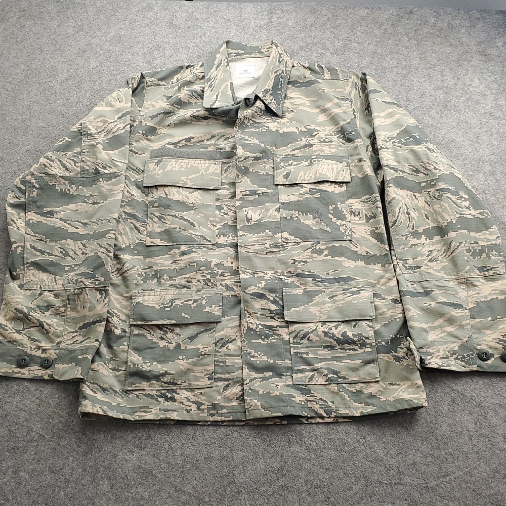 US Air Force ABU Digital Camo Tiger Stripe Field Coat Mens 36R Utility Ripstop